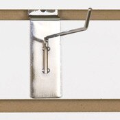 Slatwall hook 6" long 1/8" dia. wire chrome