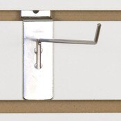 Slatwall hook 8" long 1/8" dia. wire chrome