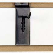 Slatwall hook 2" long 1/8" dia. wire black