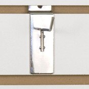 Slatwall hook 2" long 1/8" dia. wire chrome