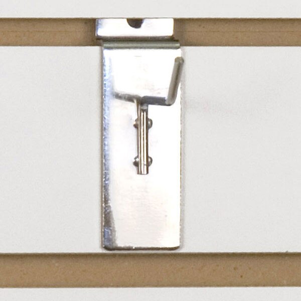 Slatwall hook 2" long 1/8" dia. wire chrome