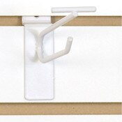 Slatwall scanner hook 4"-white