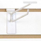 Slatwall scanner hook 8"-white