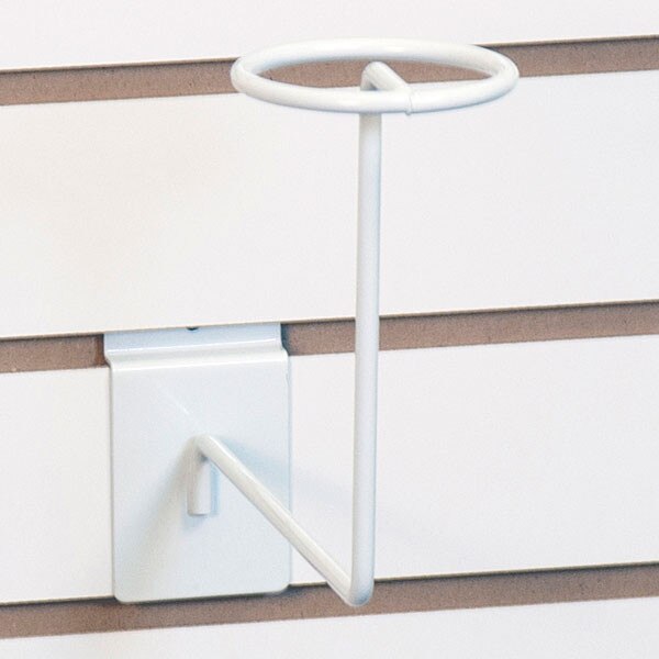 Slatwall millinery rack - white