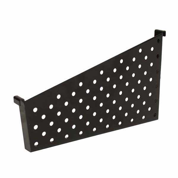 12 W x 10 D x 3 H to 5 H Back Perforated Metal KC Store Fixtures A02026 Slatwall Basket Black Pack of 2 Renewed 