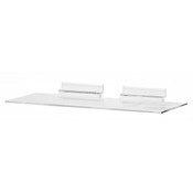 Acrylic slatwall shoe shelf - 4"d x 10"w molded