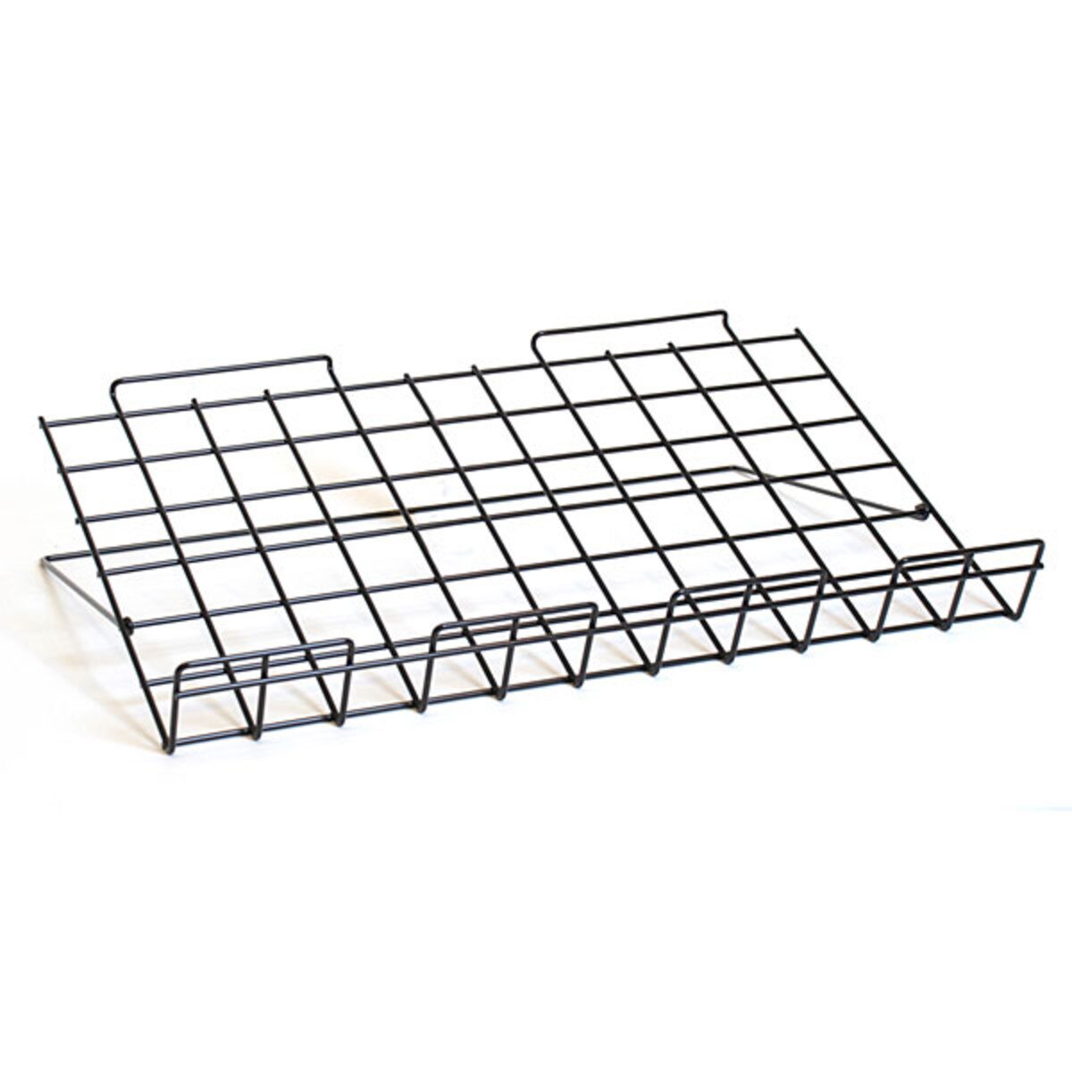 Adjustable slatwall shelf 24"w x 14"d - black