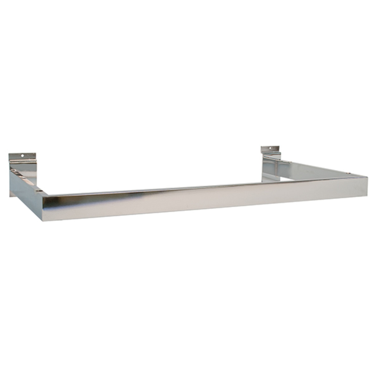 Slatwall Hang Bar / Shelf Support - Chrome