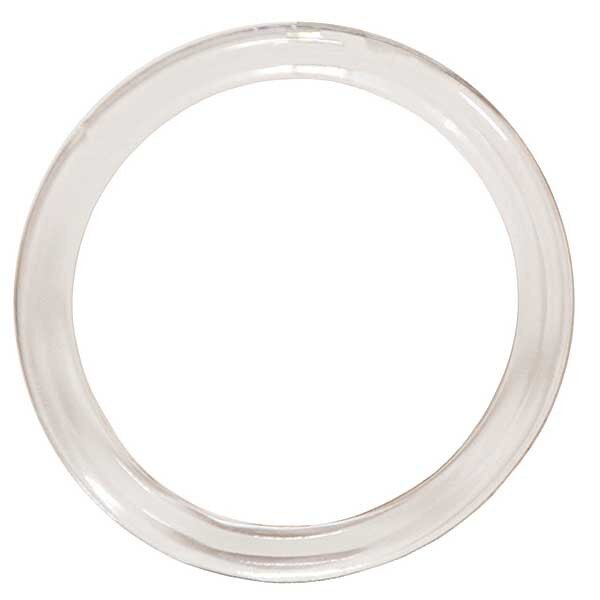 Clear Scarf Ring - Clear