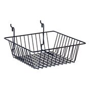 Basket 12"w x 12"d x 4"d Universal fit - black