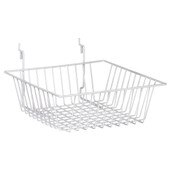 Basket 12"w x 12"d x 4"h Universal fit - white