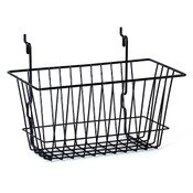 Basket 12"w x 6"d x 6"h Universal fit - black