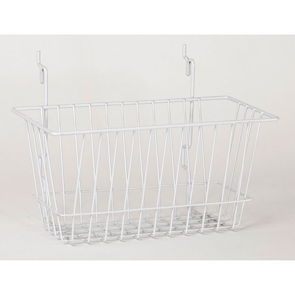 Basket 12"w x 6"d x 6"h Universal fit - white