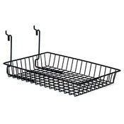 Basket 10"w x 14"d x 2"h Universal fit - black