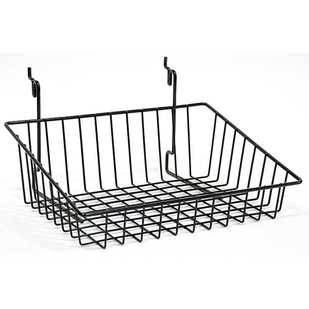 Wire Basket 12w x 8d x 4h Sloping - black