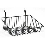 Wire Basket 12w x 8d x 4h Sloping - black