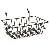 Wire Basket 12w x 8d x 4h - black