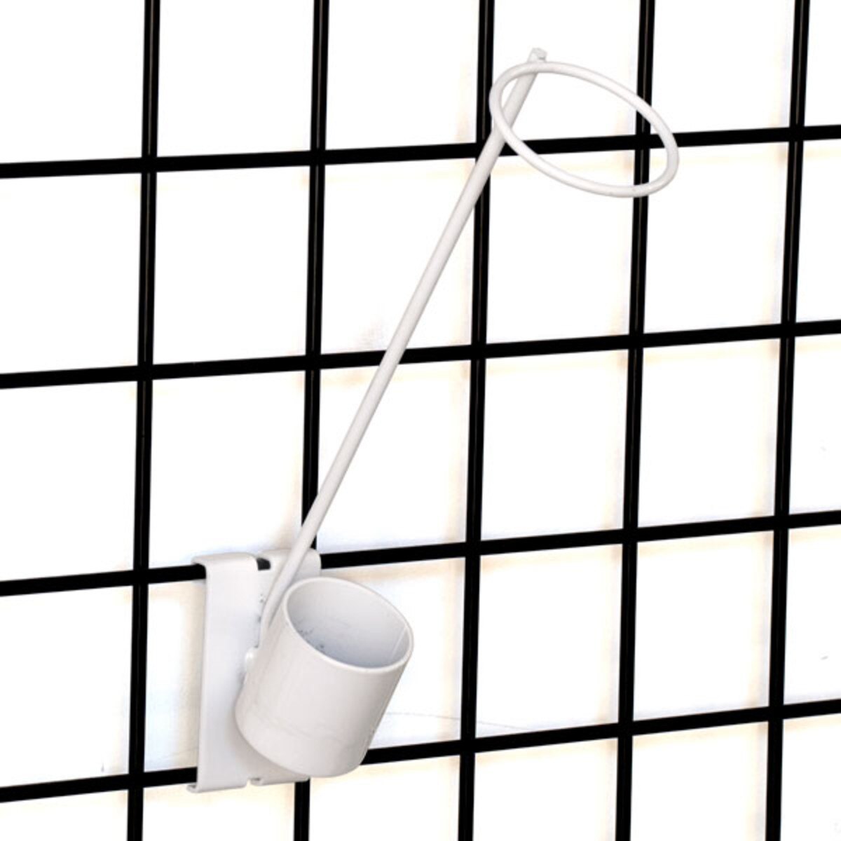 Flag Holder for gridwall - white