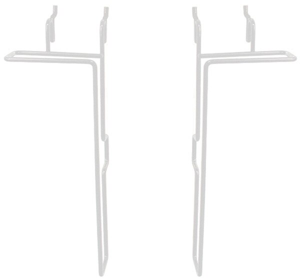 Universal adjustable literature holder - 11"h x 1"d - white