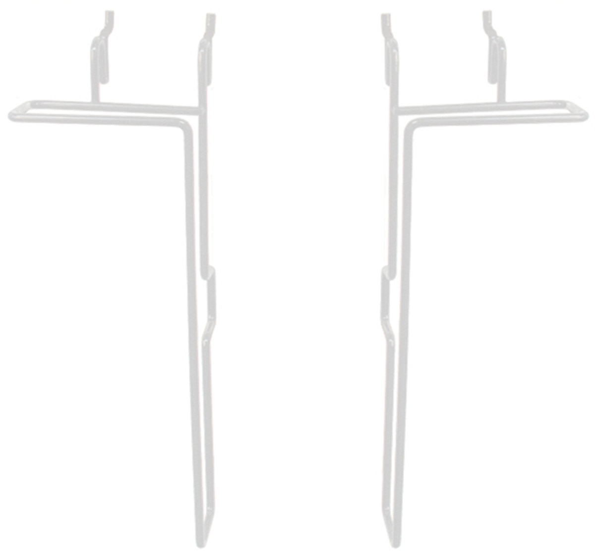 Universal adjustable literature holder - 11"h x 1"d - white