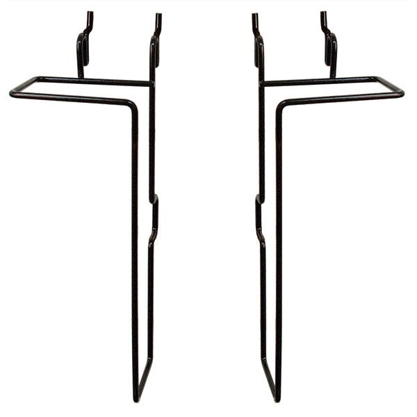 Universal adjustable literature holder - 11"h x 2"d - black