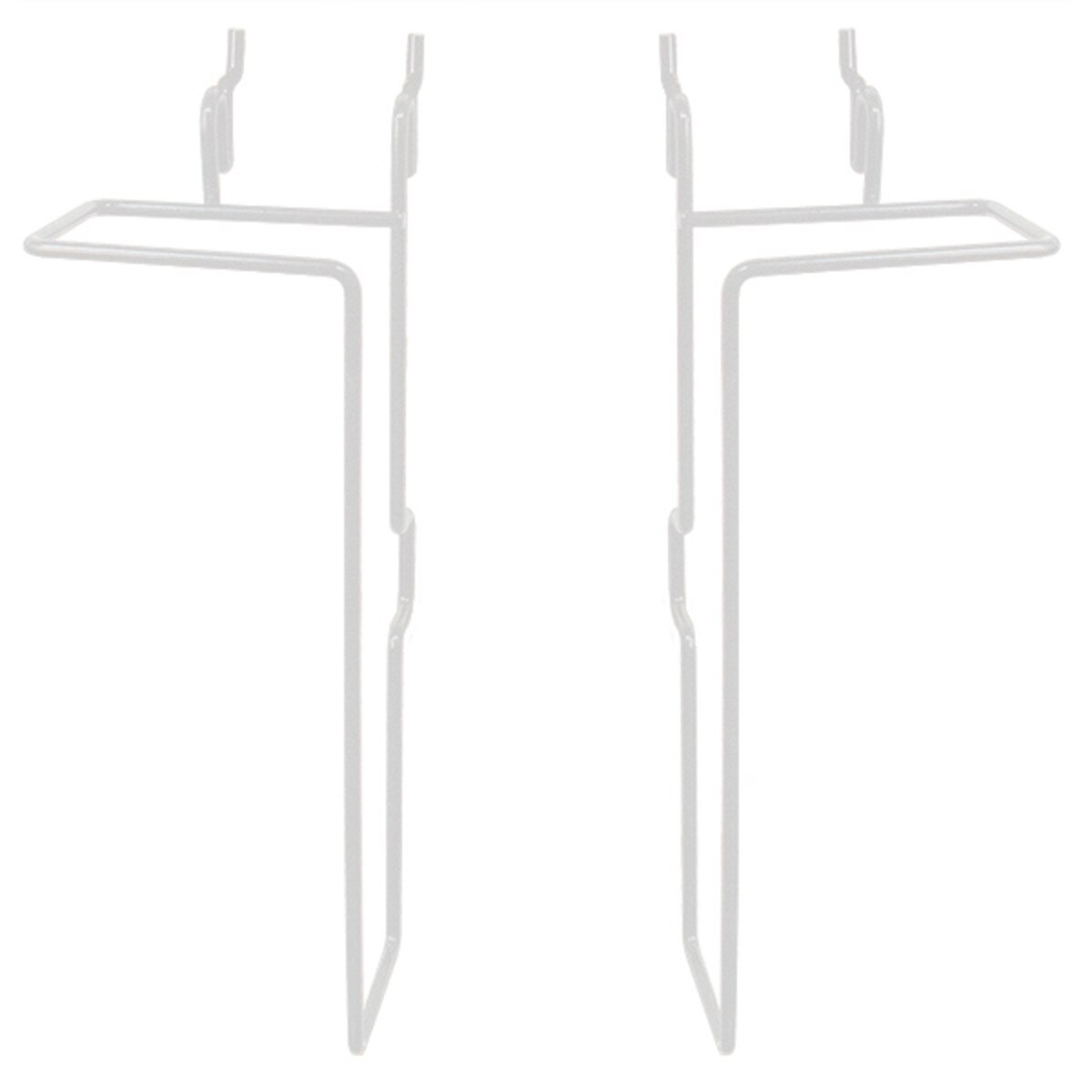 Universal adjustable literature holder - 11"h x 2"d - white