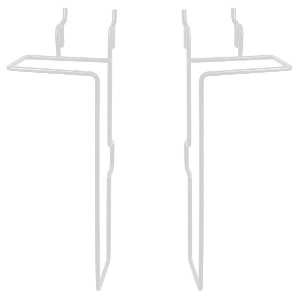 Universal adjustable literature holder - 11"h x 2"d - white