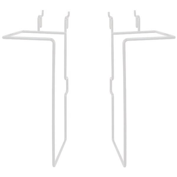 Universal adjustable literature holder - 11"h x 4"d - white