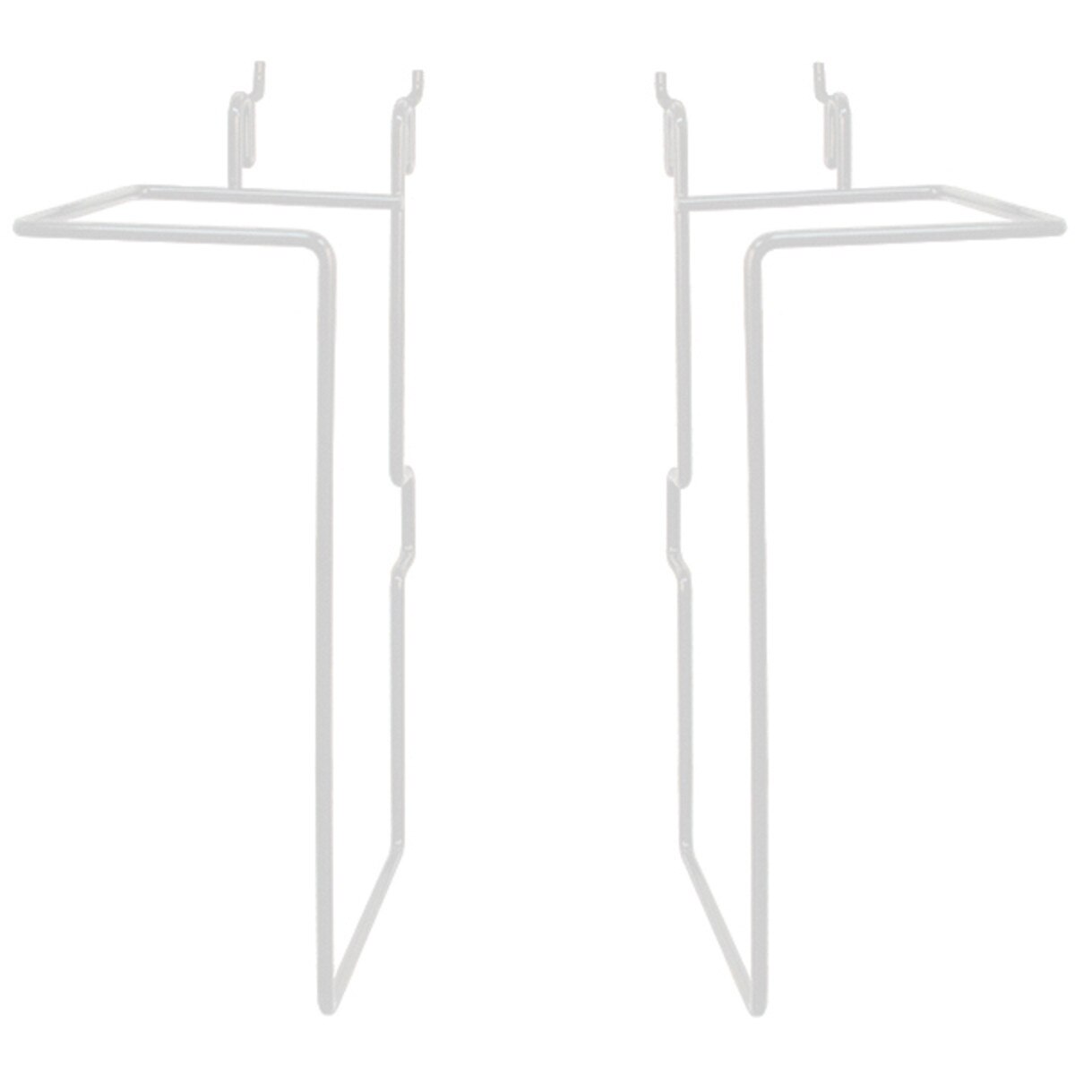 Universal adjustable literature holder - 11"h x 4"d - white