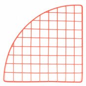 Mini grid corner 14" - red