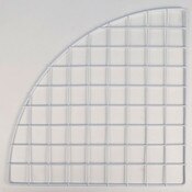 Mini grid corner 14" - white