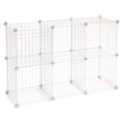 Mini Grid Unit 6 Shelf - White