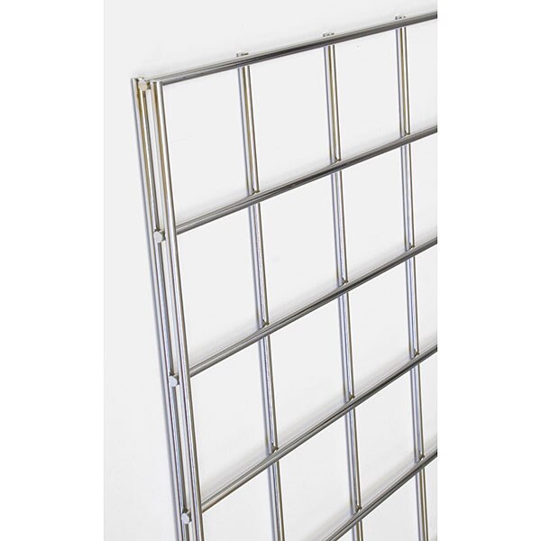 Gridwall panel 2'w x 7'h-chrome
