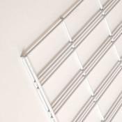 Slatgrid panel 2'x4'-white