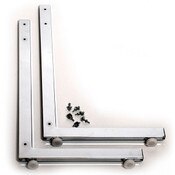 Grid legs L-style pair - chrome