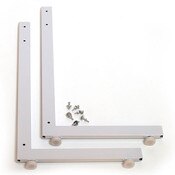 Grid legs L-style pair - white