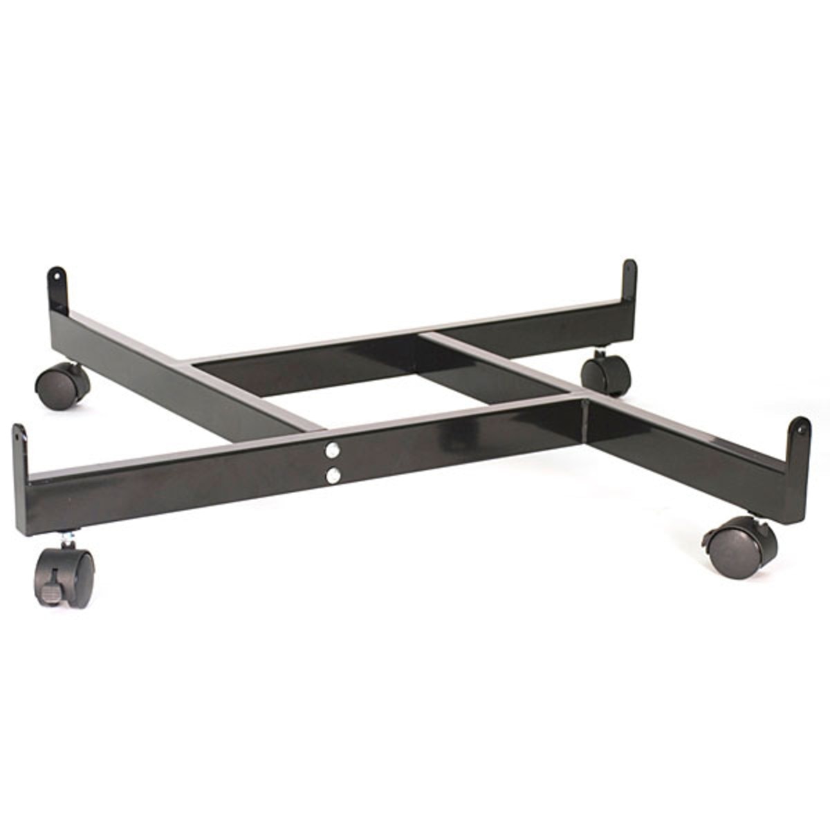 Grid base 4-way/pinwheel with casters-black