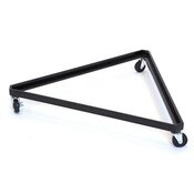 BASE GRID TRIANGLE-36" BLACK W/RUBBER HD CASTERS