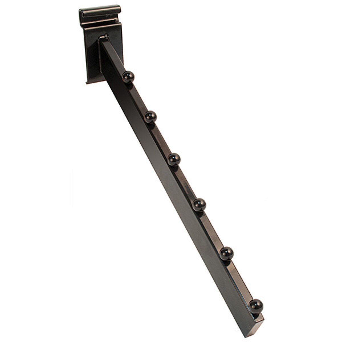 Gridwall 6 ball waterfall- rectangular tube- black