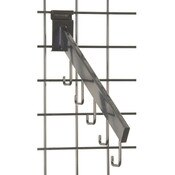 Gridwall 5 hook waterfall– rectangular tube -black