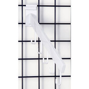 Gridwall 5 hook waterfall - rectangular tube -white