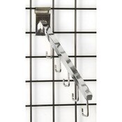 Gridwall 5 hook waterfall– chrome