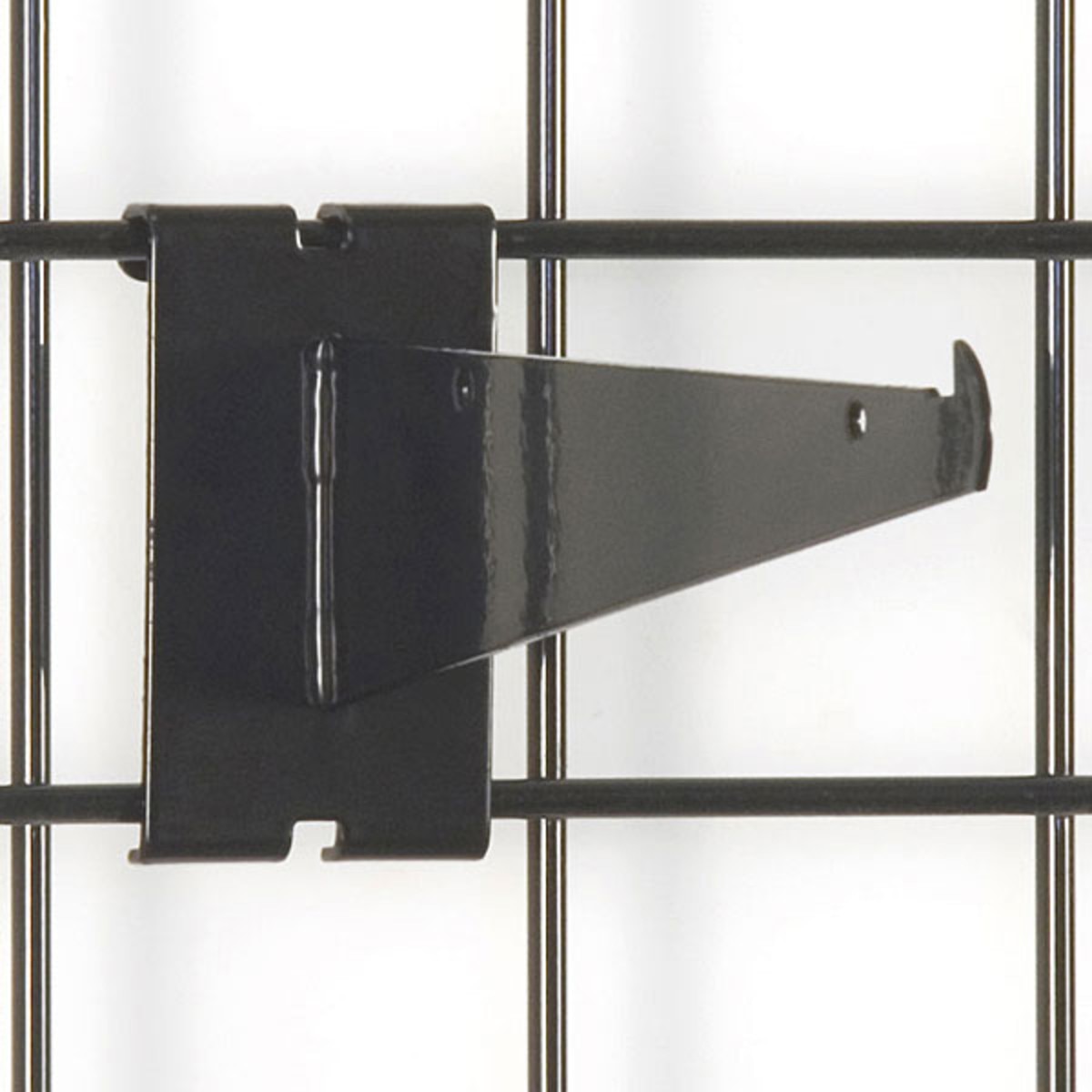 Gridwall 8" shelf bracket-black