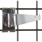 Gridwall 10" shelf bracket-chrome