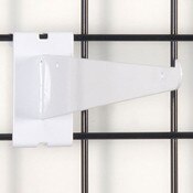 Gridwall 10" shelf bracket-white