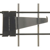 Gridwall 12" shelf bracket-black