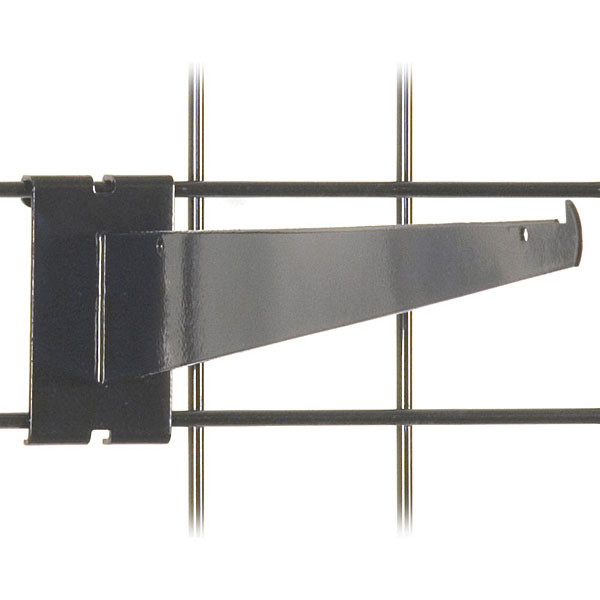 Gridwall 14" shelf bracket-black