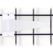 Gridwall 14" shelf bracket-white