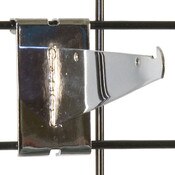 Gridwall 6" shelf bracket-chrome
