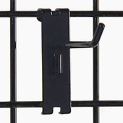 Gridwall hook 4" long - 1/4" wire–black
